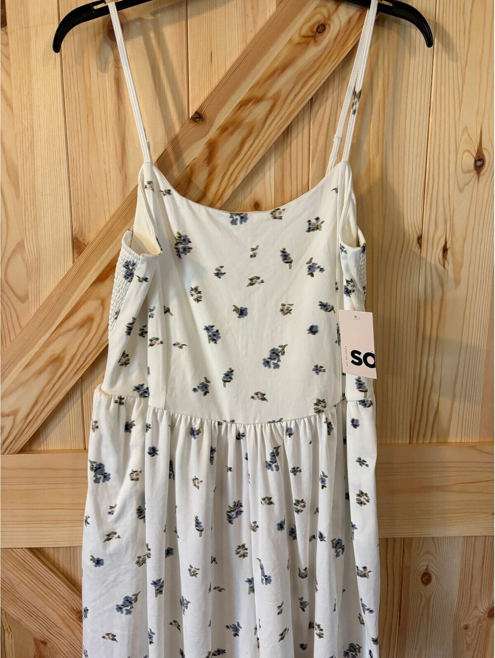 SO Women's XXL White Floral Sleeveless Shorts Romper